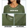 imageMAGCOMSEN Womens Long Sleeve Shirts UPF 50 Sun Protection Running Fishing Workout T ShirtsArmy Green