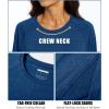 imageMAGCOMSEN Womens Long Sleeve Shirts UPF 50 Sun Protection Running Fishing Workout T ShirtsDark Blue
