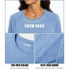 imageMAGCOMSEN Womens Long Sleeve Shirts UPF 50 Sun Protection Running Fishing Workout T ShirtsLight Blue