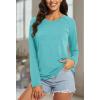 imageMAGCOMSEN Womens Long Sleeve Shirts UPF 50 Sun Protection Running Fishing Workout T ShirtsLight Green