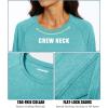 imageMAGCOMSEN Womens Long Sleeve Shirts UPF 50 Sun Protection Running Fishing Workout T ShirtsLight Green
