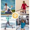 imageMAGCOMSEN Womens Long Sleeve Shirts UPF 50 Sun Protection Running Fishing Workout T ShirtsLight Grey