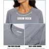 imageMAGCOMSEN Womens Long Sleeve Shirts UPF 50 Sun Protection Running Fishing Workout T ShirtsLight Grey