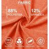 imageMAGCOMSEN Womens Long Sleeve Shirts UPF 50 Sun Protection Running Fishing Workout T ShirtsOrange