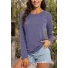 imageMAGCOMSEN Womens Long Sleeve Shirts UPF 50 Sun Protection Running Fishing Workout T ShirtsPurple