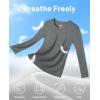 imageMAGCOMSEN Womens UPF 50 Long Sleeve Shirts SPF Sun Protection Atheltic Shirts Quick Dry Rash Guard Swim TopsGrey