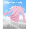 imageMAGCOMSEN Womens UPF 50 Long Sleeve Shirts SPF Sun Protection Atheltic Shirts Quick Dry Rash Guard Swim TopsLight Pink