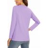 imageMAGCOMSEN Womens UPF 50 Long Sleeve Shirts SPF Sun Protection Atheltic Shirts Quick Dry Rash Guard Swim TopsLight Purple