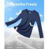 imageMAGCOMSEN Womens UPF 50 Long Sleeve Shirts SPF Sun Protection Atheltic Shirts Quick Dry Rash Guard Swim TopsNavy Blue