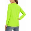 imageMAGCOMSEN Womens UPF 50 Long Sleeve Shirts SPF Sun Protection Atheltic Shirts Quick Dry Rash Guard Swim TopsNeon Green