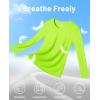 imageMAGCOMSEN Womens UPF 50 Long Sleeve Shirts SPF Sun Protection Atheltic Shirts Quick Dry Rash Guard Swim TopsNeon Green
