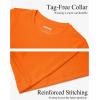 imageMAGCOMSEN Womens UPF 50 Long Sleeve Shirts SPF Sun Protection Atheltic Shirts Quick Dry Rash Guard Swim TopsNeon Orange