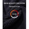 imageMAGCOMSEN Women Sherpa Jacket Full Zip Fuzzy Teddy Coat with Pockets Fleece Lined Warm Winter Casual OutfitsBlack