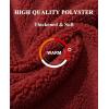 imageMAGCOMSEN Women Sherpa Jacket Full Zip Fuzzy Teddy Coat with Pockets Fleece Lined Warm Winter Casual OutfitsOrange Red