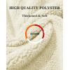imageMAGCOMSEN Women Sherpa Jacket Full Zip Fuzzy Teddy Coat with Pockets Fleece Lined Warm Winter Casual OutfitsWhite