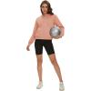 imageMAGCOMSEN Womens Cropped Hoodie Sweatshirt Fleece Lined Full Zip Up Jacket With PocketsApricot
