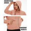 imageMAGCOMSEN Womens Cropped Hoodie Sweatshirt Fleece Lined Full Zip Up Jacket With PocketsApricot