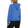 imageMAGCOMSEN Womens Cropped Hoodie Sweatshirt Fleece Lined Full Zip Up Jacket With PocketsAzure