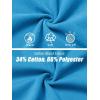 imageMAGCOMSEN Womens Cropped Hoodie Sweatshirt Fleece Lined Full Zip Up Jacket With PocketsBright Blue