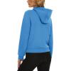 imageMAGCOMSEN Womens Cropped Hoodie Sweatshirt Fleece Lined Full Zip Up Jacket With PocketsIce Blue