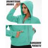 imageMAGCOMSEN Womens Cropped Hoodie Sweatshirt Fleece Lined Full Zip Up Jacket With PocketsMint Green
