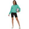 imageMAGCOMSEN Womens Cropped Hoodie Sweatshirt Fleece Lined Full Zip Up Jacket With PocketsMint Green
