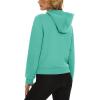 imageMAGCOMSEN Womens Cropped Hoodie Sweatshirt Fleece Lined Full Zip Up Jacket With PocketsMint Green