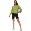 imageMAGCOMSEN Womens Cropped Hoodie Sweatshirt Fleece Lined Full Zip Up Jacket With PocketsOlive Green