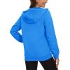 imageMAGCOMSEN Womens Fleece Lined Zip Up Hoodies Casual Hooded Jacket Workout Full Zip Sweatshirts Pocket CoatsIce Blue