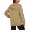 imageMAGCOMSEN Womens Fleece Lined Zip Up Hoodies Casual Hooded Jacket Workout Full Zip Sweatshirts Pocket CoatsKhaki