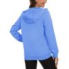 imageMAGCOMSEN Womens Fleece Lined Zip Up Hoodies Casual Hooded Jacket Workout Full Zip Sweatshirts Pocket CoatsLight Blue