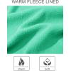 imageMAGCOMSEN Womens Fleece Lined Zip Up Hoodies Casual Hooded Jacket Workout Full Zip Sweatshirts Pocket CoatsMint Green