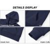 imageMAGCOMSEN Womens Fleece Lined Zip Up Hoodies Casual Hooded Jacket Workout Full Zip Sweatshirts Pocket CoatsNavy