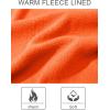 imageMAGCOMSEN Womens Fleece Lined Zip Up Hoodies Casual Hooded Jacket Workout Full Zip Sweatshirts Pocket CoatsOrange