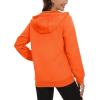 imageMAGCOMSEN Womens Fleece Lined Zip Up Hoodies Casual Hooded Jacket Workout Full Zip Sweatshirts Pocket CoatsOrange