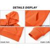 imageMAGCOMSEN Womens Fleece Lined Zip Up Hoodies Casual Hooded Jacket Workout Full Zip Sweatshirts Pocket CoatsOrange