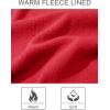 imageMAGCOMSEN Womens Fleece Lined Zip Up Hoodies Casual Hooded Jacket Workout Full Zip Sweatshirts Pocket CoatsRed