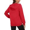 imageMAGCOMSEN Womens Fleece Lined Zip Up Hoodies Casual Hooded Jacket Workout Full Zip Sweatshirts Pocket CoatsRed