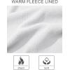imageMAGCOMSEN Womens Fleece Lined Zip Up Hoodies Casual Hooded Jacket Workout Full Zip Sweatshirts Pocket CoatsWhite