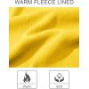 imageMAGCOMSEN Womens Fleece Lined Zip Up Hoodies Casual Hooded Jacket Workout Full Zip Sweatshirts Pocket CoatsYellow