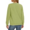 imageMAGCOMSEN Womens Sherpa Lined Sweatshirts Thermal Casual Crewneck Fleece Pullover Winter Warm Thick Long Sleeve TopsOlive Green