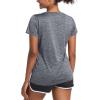 imageMAGCOMSEN Womens Workout Shirts Crewneck Short Sleeve Moisture Wicking Lightweight Tops for Gym Athletic SportsDark Grey