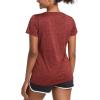 imageMAGCOMSEN Womens Workout Shirts Crewneck Short Sleeve Moisture Wicking Lightweight Tops for Gym Athletic SportsDark Orange