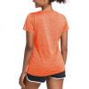 imageMAGCOMSEN Womens Workout Shirts Crewneck Short Sleeve Moisture Wicking Lightweight Tops for Gym Athletic SportsOrange