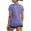 imageMAGCOMSEN Womens Workout Shirts Crewneck Short Sleeve Moisture Wicking Lightweight Tops for Gym Athletic SportsViolet