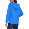 imageMAGCOMSEN Womens Zip Up Hoodies Sherpa Lined Fleece Thermal Jacket Full Zip Winter Warm Casual Thick Coats PocketsAzure