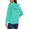 imageMAGCOMSEN Womens Zip Up Hoodies Sherpa Lined Fleece Thermal Jacket Full Zip Winter Warm Casual Thick Coats PocketsMint Green