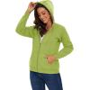 imageMAGCOMSEN Womens Zip Up Hoodies Sherpa Lined Fleece Thermal Jacket Full Zip Winter Warm Casual Thick Coats PocketsOlive Green