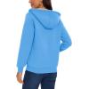 imageMAGCOMSEN Womens Zip Up Hoodies Sherpa Lined Fleece Thermal Jacket Full Zip Winter Warm Casual Thick Coats PocketsSky Blue