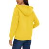 imageMAGCOMSEN Womens Zip Up Hoodies Sherpa Lined Fleece Thermal Jacket Full Zip Winter Warm Casual Thick Coats PocketsYellow